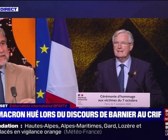 Replay Perrine jusqu'à minuit - Macron hué lors du discours de Barnier au Crif - 07/10