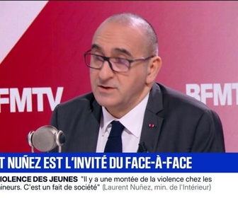 Replay Face à Face - Violences chez les jeunes: L'excuse de minorité pose question et interpelle, affirme le ministre de l'Intérieur Laurent Nuñez