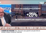 Replay BFM Première - BFM éco : Plus de 1,5 milliard d'euros... le travail au noir bat un record - 24/02