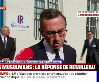 Replay Apolline de 9 à 10 - Rapport sur les Frères musulmans: Bruno Retailleau pointe un islamisme à bas bruit qui se répand (...) et menace la République