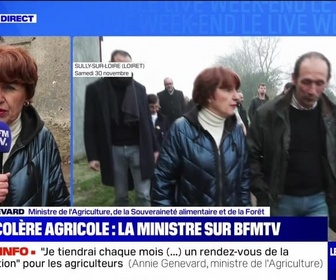 Replay Le Live Week-end - Colère agricole : la ministre sur BFMTV - 30/11