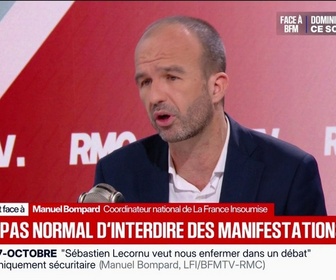 Replay Face à Face - Congrès du RN à Orléans: Manuel Bompard, coordinateur national de LFI, appelle à des manifestations pacifiques et non violentes