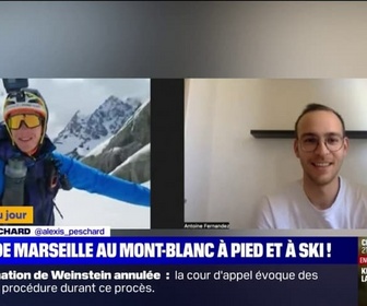 Replay L'image du jour - De Marseille au Mont-Blanc à pied et à ski: le défi fou d'Alexis Peschard