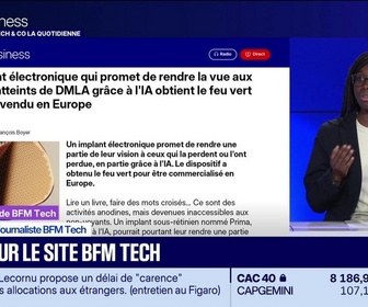 Replay Tech & Co, la quotidienne - À lire sur le site Tech&Co : Un implant électronique qui promet de rendre la vue aux patients atteints de DMLA grâce à l'IA obtient le feu vert pour être vendu en Europe, par Kesso Diallo - 17/09