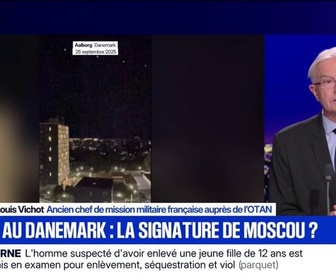 Replay 20H BFM - Drones au Danemark: Si on cherche à qui le crime profite, tous les regards se braquent vers la Russie, explique Jean-Louis Vichot, ancien chef de mission militaire française auprès de l'Otan