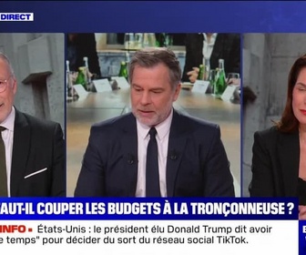 Replay BFM Story - Face à Thréard : Christelle Morançais - Faut-il couper les budgets à la tronçonneuse ? - 17/01