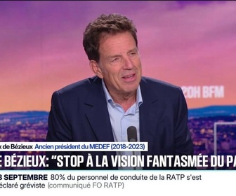 Replay 20H BFM - Instabilité économique: Geoffroy Roux de Bézieux, ancien président du MEDEF, répond à Sophie Binet, secrétaire générale de la CGT stop à la vision fantasmée du patron