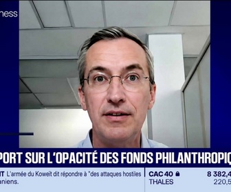 Replay Good Morning Business - Un rapport sur l'opacité des fonds philanthropiques