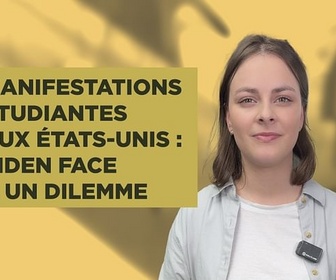 Replay ARTE Info Expresso - Manifestations étudiantes : Biden face à un dilemme