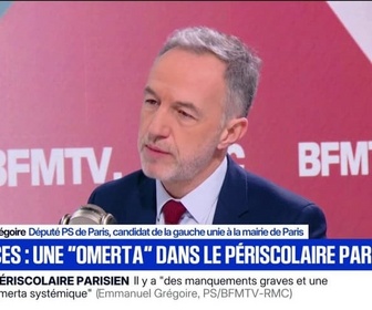 Replay Face à Face - Violences dans le périscolaire: Emmanuel Grégoire, candidat de la gauche unie à la mairie de Paris, dénonce une omerta systémique