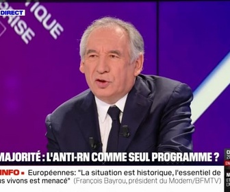 Replay BFM Politique - Ukraine: François Bayrou affirme que ce qu'il se passe en Ukraine nous concerne, nous Français, nous Européens et nous citoyens du monde