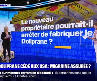 Replay Quelles conséquences en cas de rachat de Doliprane par un fond américain? BFMTV répond à vos questions