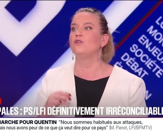 Replay BFM Politique - Lorsque les Insoumis arriveront en tête au premier tour, ils proposeront le rassemblement notamment avec les autres listes de gauche, assure Mathilde Panot