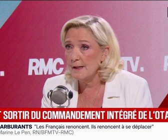Replay Face à Face - Marine Le Pen: Je pense qu'il faut sortir du commandement intégré de l'Otan