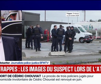 Replay Marschall Truchot : les images du suspect lors de l'attaque à Trappes - 26/10