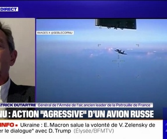 Replay 20H BFM - Action agressive d'un avion russe sur un drone français: Une provocation que l'on voit assez fréquemment en mer Baltique et en mer Noire, explique le général Patrick Dutartre