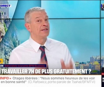 Replay Doze d'éco - Dette: travailler sept heures de plus gratuitement, une proposition pour faire des économies