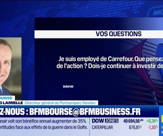 Replay BFM Bourse - Culture Bourse : Que pensez-vous de l'action Carrefour ? Je suis employé dans cette entreprise. Dois-je continuer à investir dedans ? , par Gwendal Daubresse-Chasle - 18/05