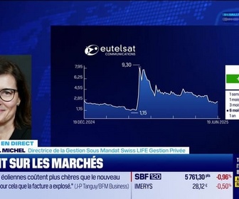 Replay BFM Bourse - Eutelsat monte, contrat auprès de l'armée française - 19/06