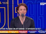 Replay Les Grandes Gueules - Affiche montrant le visage d'Hanouna : LFI antisémite ou pas ?