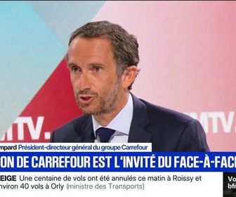 Replay Face à Face - Neige-verglas: Il n'y a pas de pénurie ce matin, affirme Alexandre Bompard, président-directeur général du groupe Carrefour