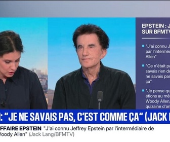 Replay Apolline de 9 à 10 - Jack Lang assure n'avoir fait aucune affaire avec Jeffrey Epstein