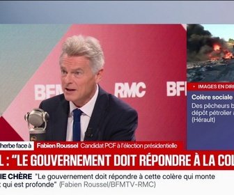 Replay Face à Face - Fabien Roussel, candidat PCF à l'élection présidentielle demande une baisse de la TVA de 20% à 5,5% sur l'énergie