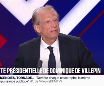 Replay BFM Politique - Si Dominique de Villepin est élu président, la première personne qu'il fera rentrer au Panthéon sera un tirailleur sénégalais