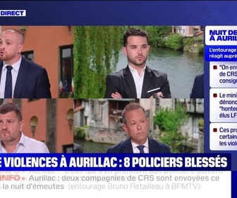 Replay BFM Story - Story 4 : Nuit de violences à Aurillac, huit policiers blessés - 21/08