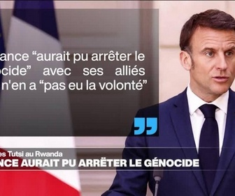 Replay Journal De L'afrique - La France aurait pu arrêter le génocide des Tutsis, selon Emmanuel Macron