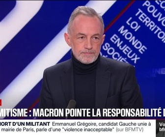 Replay BFM Politique - Certains responsables politiques ont eu des expressions antisémites, assure Emmanuel Grégoire, candidat à la mairie de Paris, au sujet de La France insoumise