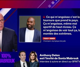Replay BFM Politique - Teddy Riner sur l'extrême droite: Il a le droit d'exprimer son opinion (...) mais ce n'est pas parce qu'il a un immense talent que sa voix est plus pertinente que d'autres, déclare Éric Ciotti
