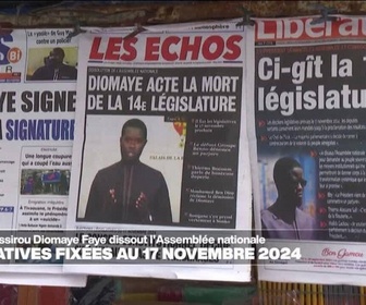 Replay Journal De L'afrique - Sénégal : les élections législatives se tiendront le 17 novembre 2024