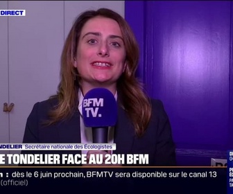 Replay 20H BFM - Marine Tondelier (Les Écologistes), au sujet de François Bayrou: S'il n'avait pas voulu qu'on le censure, il s'y serait pris autrement