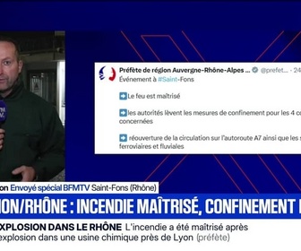 Replay Marschall Truchot : Explosion/Rhône, incendie maîtrisé, confinement levé - 22/12