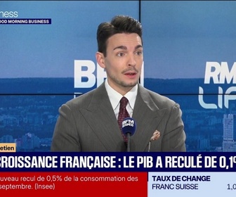 Replay Good Morning Business - Anthony Morlet-Lavidalie (Rexecode) : Croissance française, le PIB a reculé de 0,1% au T3 - 30/10