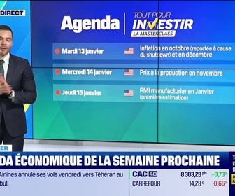 Replay Tout pour investir, la masterclass - L'agenda économique de la semaine prochaine - 09/01