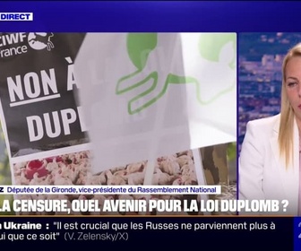 Replay 20H BFM - Loi Duplomb: pour Edwige Diaz, vice-présidente du Rassemblement national, le gouvernement a été en dessous de tout et craint le pire pour nos agriculteurs