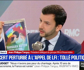 Replay Face à Face - Je veux que ce tract fasse un scandale national: Jean-Philippe Tanguy (RN) revient sur l'interruption du concert de la DJ Barbara Butch par des militants propalestiniens et LFI