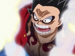Replay One piece - S19 E88 - Des poings vifs comme l'éclair. Le nouvel avatar du gear fourth !