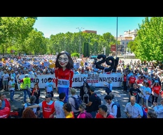 Replay Manifestation massive à Madrid contre la privatisation du système de santé publique