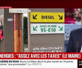 Replay BFM Politique - Assez avec les taxes: Bruno Le Maire est défavorable à la taxation des superprofits de TotalEnergies