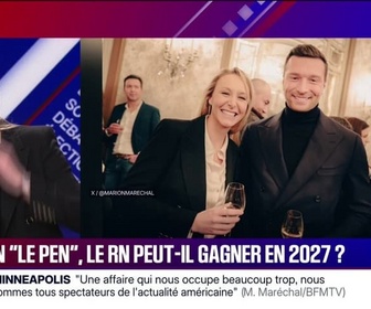 Replay BFM Politique - Présidentielle 2027: Je suis sereine sur sa capacité à pouvoir porter ce combat, explique Marion Maréchal au sujet de Jordan Bardella