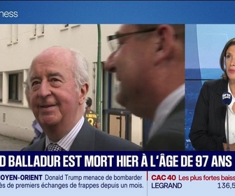 Replay Good Morning Business - La tribune politique : Édouard Balladur est mort hier à l'âge de 97 ans - 01/09