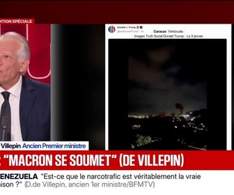 Replay BFM Politique - Venezuela: pour Dominique de Villepin, Emmanuel Macron a préféré ne pas surréagir puisqu'il a craint à un moment donné d'irriter Trump