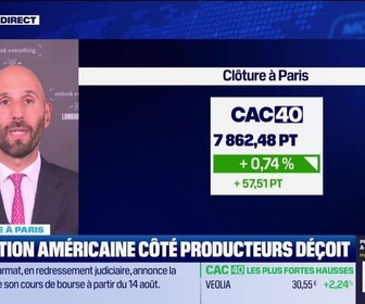 Replay BFM Bourse - Le Club : l'inflation américaine côté producteurs déçoit - 14/08