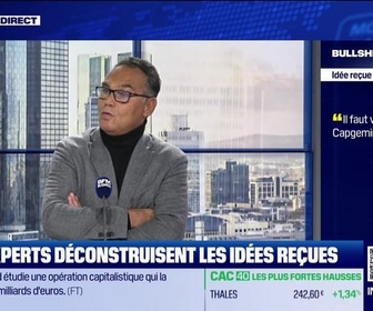 Replay BFM Bourse - Bullshitomètre : Il faut vendre le titre Capgemini - FAUX répond Éric Lewin - 17/11