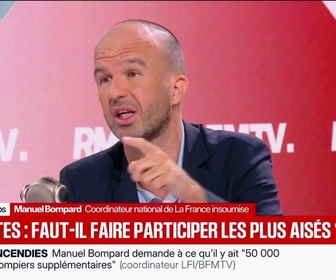 Replay Face à Face - Manuel Bompard: Je suis pour que les Français les plus aisés contribuent davantage (...) Je ne suis pas d'accord avec le fait que le gouvernement cible uniquement la catégorie des retraités