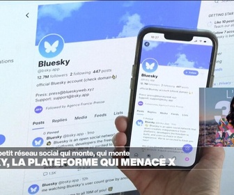 Replay Info éco - BlueSky, le réseau social qui fait trembler Twitter