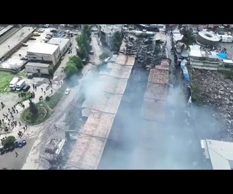 Replay Un incendie dévaste l'un des plus grands marchés en plein air de Tbilissi